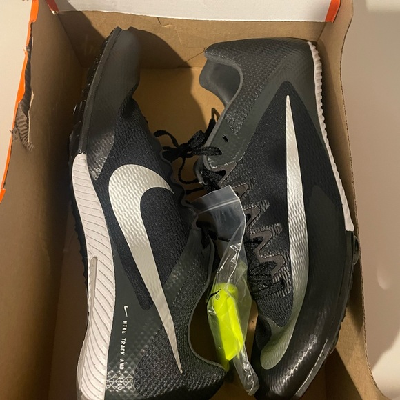 Nike Zoom Rival Sprint Track Shoes Spikes Men’s Size 10 Black Silver DC8753-001 - Picture 6 of 7